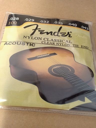 [corde guitare nylon 100 FENDER] CORDE GUITARE NYLON 100 FENDER 